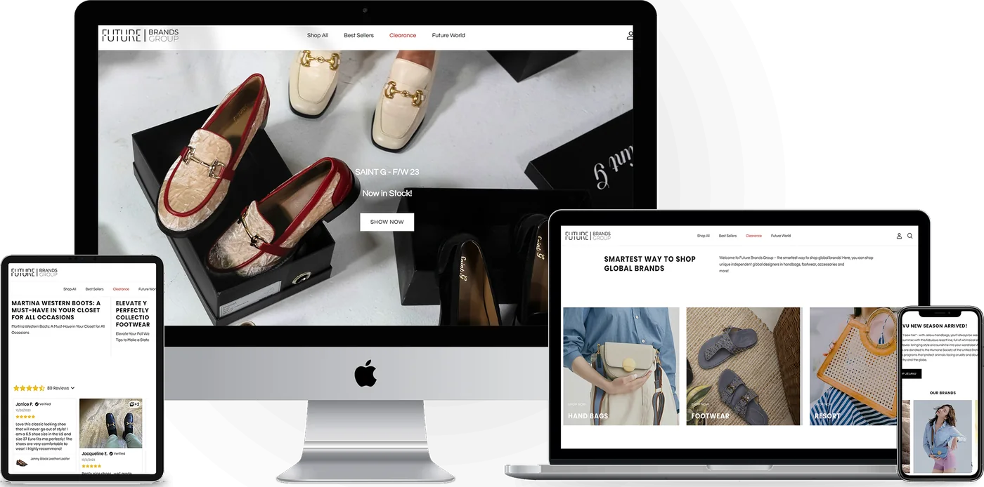 Future Brands Group on desktop, tablet, and phone